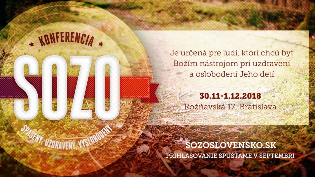 Sozo konference 30.11.-1.12.2018 Bratislava